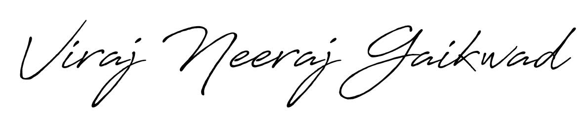 Make a beautiful signature design for name Viraj Neeraj Gaikwad. Use this online signature maker to create a handwritten signature for free. Viraj Neeraj Gaikwad signature style 7 images and pictures png