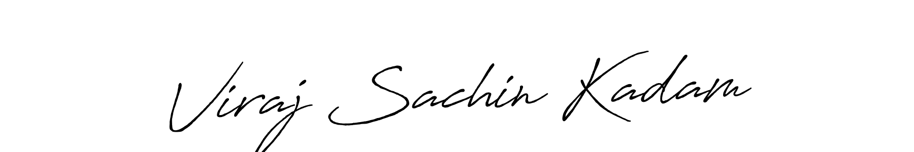 Use a signature maker to create a handwritten signature online. With this signature software, you can design (Antro_Vectra_Bolder) your own signature for name Viraj Sachin Kadam. Viraj Sachin Kadam signature style 7 images and pictures png
