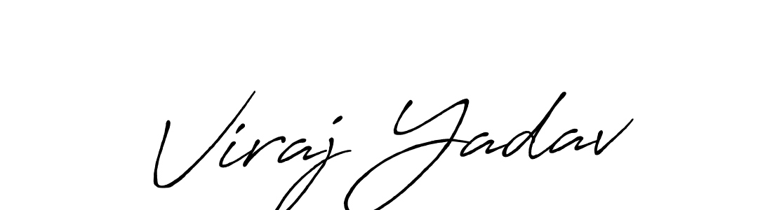 Also we have Viraj Yadav name is the best signature style. Create professional handwritten signature collection using Antro_Vectra_Bolder autograph style. Viraj Yadav signature style 7 images and pictures png
