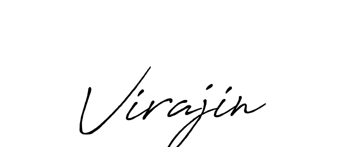 How to make Virajin signature? Antro_Vectra_Bolder is a professional autograph style. Create handwritten signature for Virajin name. Virajin signature style 7 images and pictures png