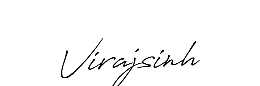 Create a beautiful signature design for name Virajsinh. With this signature (Antro_Vectra_Bolder) fonts, you can make a handwritten signature for free. Virajsinh signature style 7 images and pictures png