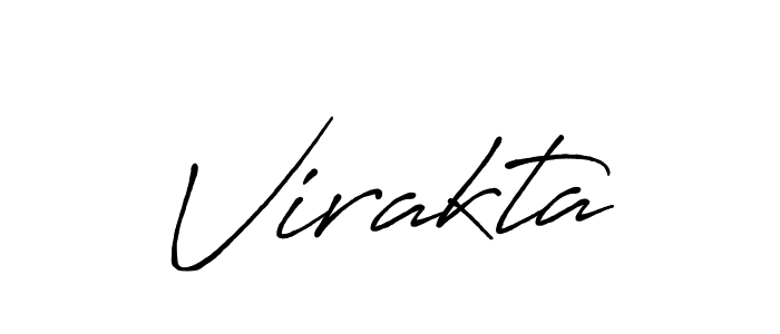 Use a signature maker to create a handwritten signature online. With this signature software, you can design (Antro_Vectra_Bolder) your own signature for name Virakta. Virakta signature style 7 images and pictures png