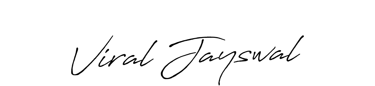 The best way (Antro_Vectra_Bolder) to make a short signature is to pick only two or three words in your name. The name Viral Jayswal include a total of six letters. For converting this name. Viral Jayswal signature style 7 images and pictures png