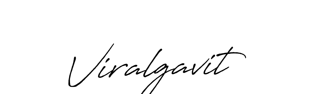 Also we have Viralgavit name is the best signature style. Create professional handwritten signature collection using Antro_Vectra_Bolder autograph style. Viralgavit signature style 7 images and pictures png