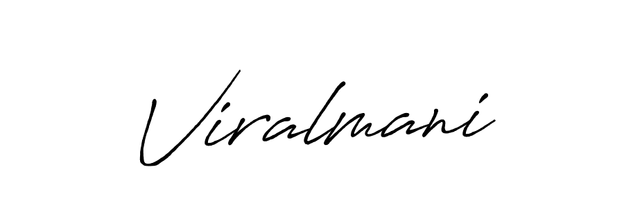 Also we have Viralmani name is the best signature style. Create professional handwritten signature collection using Antro_Vectra_Bolder autograph style. Viralmani signature style 7 images and pictures png