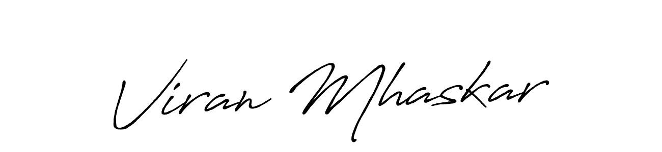 How to Draw Viran Mhaskar signature style? Antro_Vectra_Bolder is a latest design signature styles for name Viran Mhaskar. Viran Mhaskar signature style 7 images and pictures png