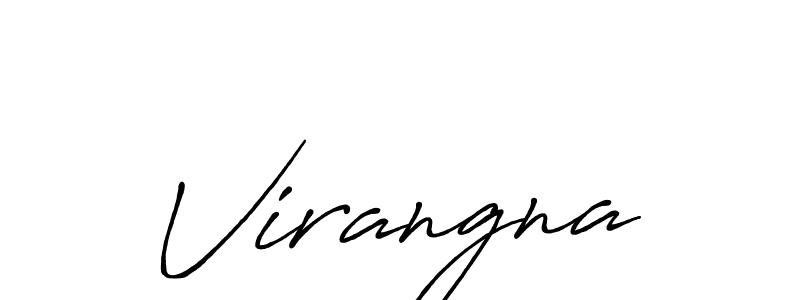 You should practise on your own different ways (Antro_Vectra_Bolder) to write your name (Virangna) in signature. don't let someone else do it for you. Virangna signature style 7 images and pictures png