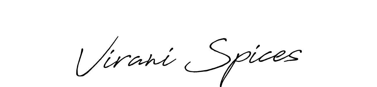 Similarly Antro_Vectra_Bolder is the best handwritten signature design. Signature creator online .You can use it as an online autograph creator for name Virani Spices. Virani Spices signature style 7 images and pictures png
