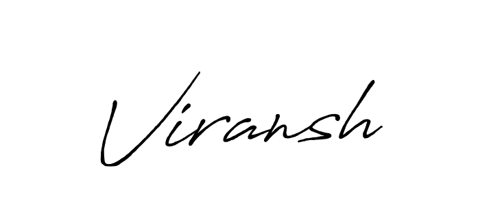 How to make Viransh signature? Antro_Vectra_Bolder is a professional autograph style. Create handwritten signature for Viransh name. Viransh signature style 7 images and pictures png