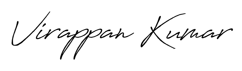 Also You can easily find your signature by using the search form. We will create Virappan Kumar name handwritten signature images for you free of cost using Antro_Vectra_Bolder sign style. Virappan Kumar signature style 7 images and pictures png