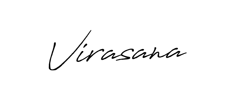 Design your own signature with our free online signature maker. With this signature software, you can create a handwritten (Antro_Vectra_Bolder) signature for name Virasana. Virasana signature style 7 images and pictures png