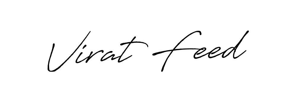 Design your own signature with our free online signature maker. With this signature software, you can create a handwritten (Antro_Vectra_Bolder) signature for name Virat Feed. Virat Feed signature style 7 images and pictures png