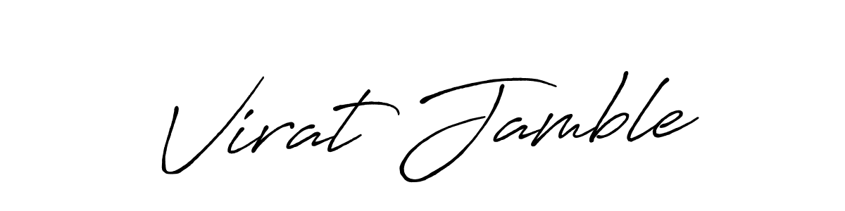 Here are the top 10 professional signature styles for the name Virat Jamble. These are the best autograph styles you can use for your name. Virat Jamble signature style 7 images and pictures png