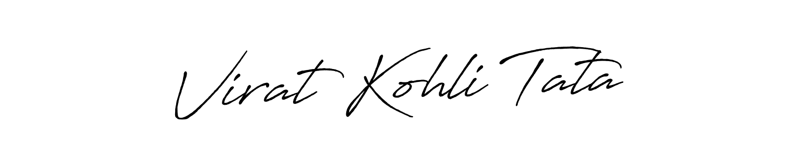 This is the best signature style for the Virat Kohli Tata name. Also you like these signature font (Antro_Vectra_Bolder). Mix name signature. Virat Kohli Tata signature style 7 images and pictures png