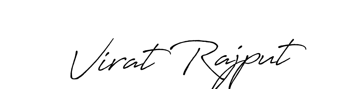 Make a beautiful signature design for name Virat Rajput. With this signature (Antro_Vectra_Bolder) style, you can create a handwritten signature for free. Virat Rajput signature style 7 images and pictures png