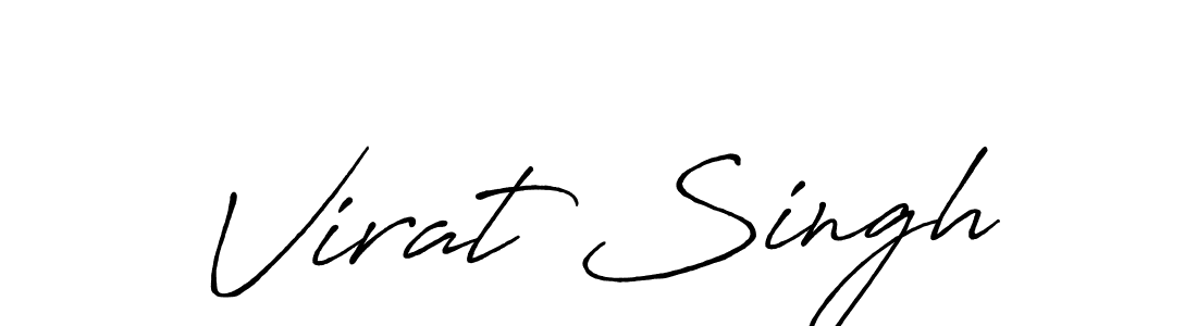 How to make Virat Singh signature? Antro_Vectra_Bolder is a professional autograph style. Create handwritten signature for Virat Singh name. Virat Singh signature style 7 images and pictures png