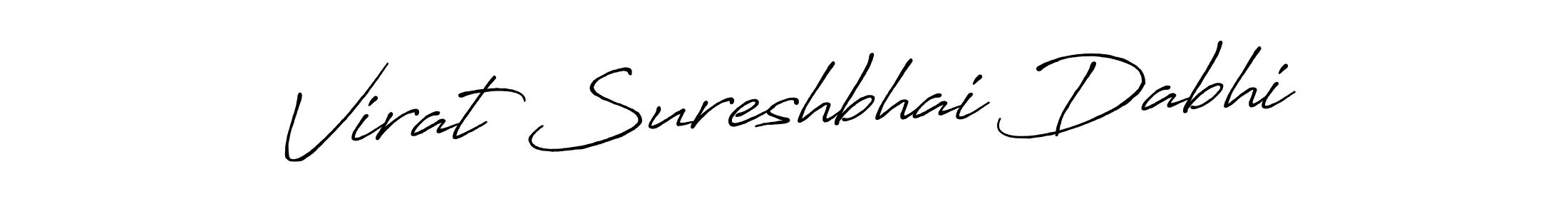 Design your own signature with our free online signature maker. With this signature software, you can create a handwritten (Antro_Vectra_Bolder) signature for name Virat Sureshbhai Dabhi. Virat Sureshbhai Dabhi signature style 7 images and pictures png