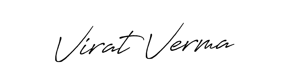 Also we have Virat Verma name is the best signature style. Create professional handwritten signature collection using Antro_Vectra_Bolder autograph style. Virat Verma signature style 7 images and pictures png