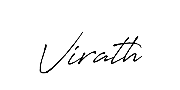 Make a beautiful signature design for name Virath. With this signature (Antro_Vectra_Bolder) style, you can create a handwritten signature for free. Virath signature style 7 images and pictures png