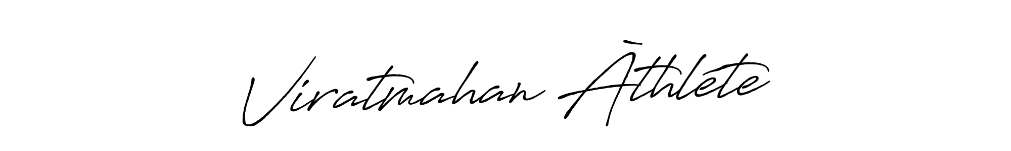 Create a beautiful signature design for name Viratmahan Àthléte. With this signature (Antro_Vectra_Bolder) fonts, you can make a handwritten signature for free. Viratmahan Àthléte signature style 7 images and pictures png