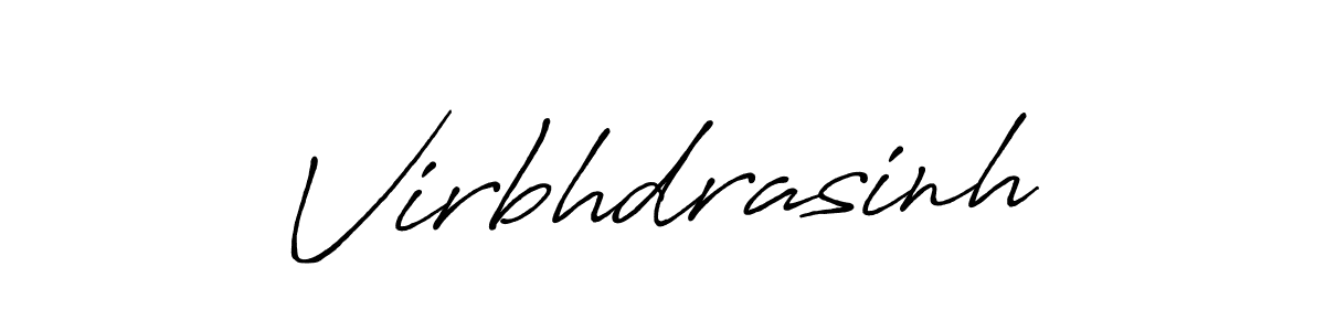 Also we have Virbhdrasinh name is the best signature style. Create professional handwritten signature collection using Antro_Vectra_Bolder autograph style. Virbhdrasinh signature style 7 images and pictures png