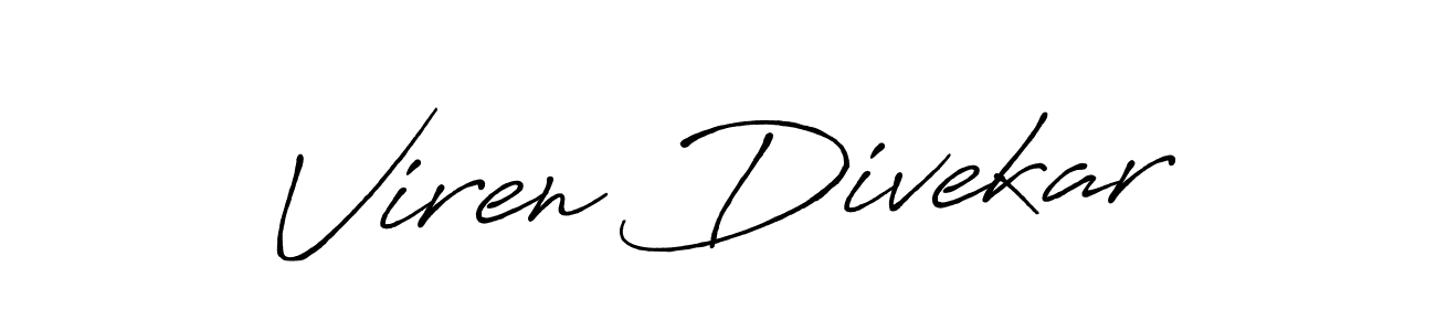 Also we have Viren Divekar name is the best signature style. Create professional handwritten signature collection using Antro_Vectra_Bolder autograph style. Viren Divekar signature style 7 images and pictures png