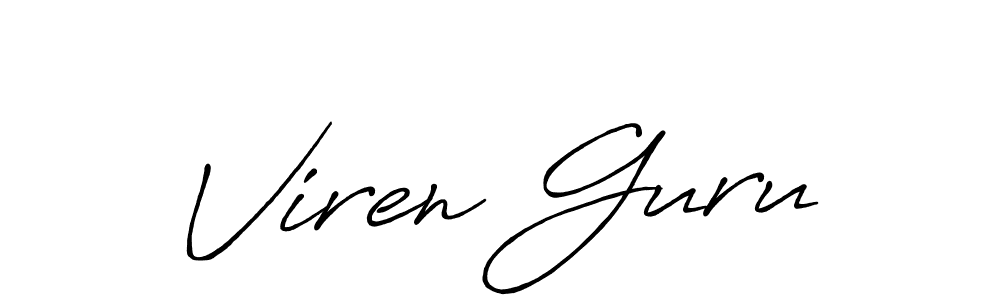 Make a beautiful signature design for name Viren Guru. Use this online signature maker to create a handwritten signature for free. Viren Guru signature style 7 images and pictures png