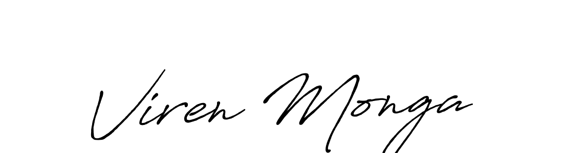 Also we have Viren Monga name is the best signature style. Create professional handwritten signature collection using Antro_Vectra_Bolder autograph style. Viren Monga signature style 7 images and pictures png