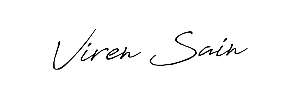 Similarly Antro_Vectra_Bolder is the best handwritten signature design. Signature creator online .You can use it as an online autograph creator for name Viren Sain. Viren Sain signature style 7 images and pictures png