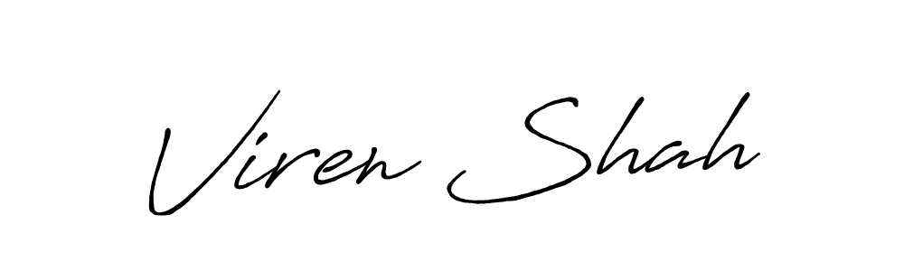 Make a beautiful signature design for name Viren Shah. Use this online signature maker to create a handwritten signature for free. Viren Shah signature style 7 images and pictures png