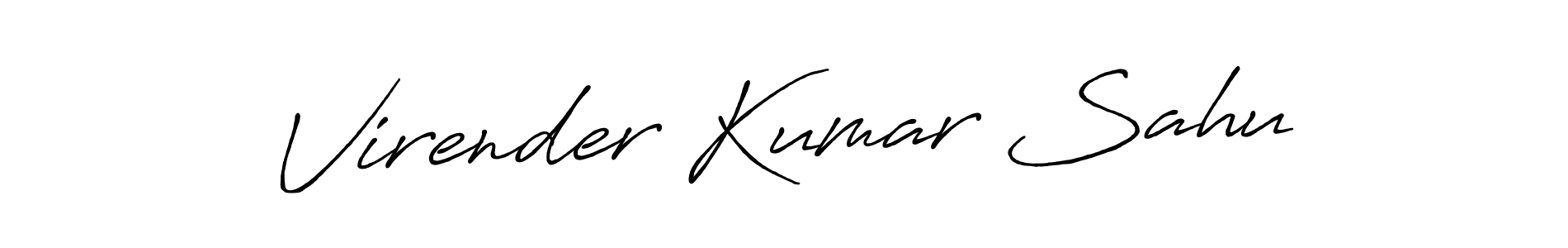 Antro_Vectra_Bolder is a professional signature style that is perfect for those who want to add a touch of class to their signature. It is also a great choice for those who want to make their signature more unique. Get Virender Kumar Sahu name to fancy signature for free. Virender Kumar Sahu signature style 7 images and pictures png