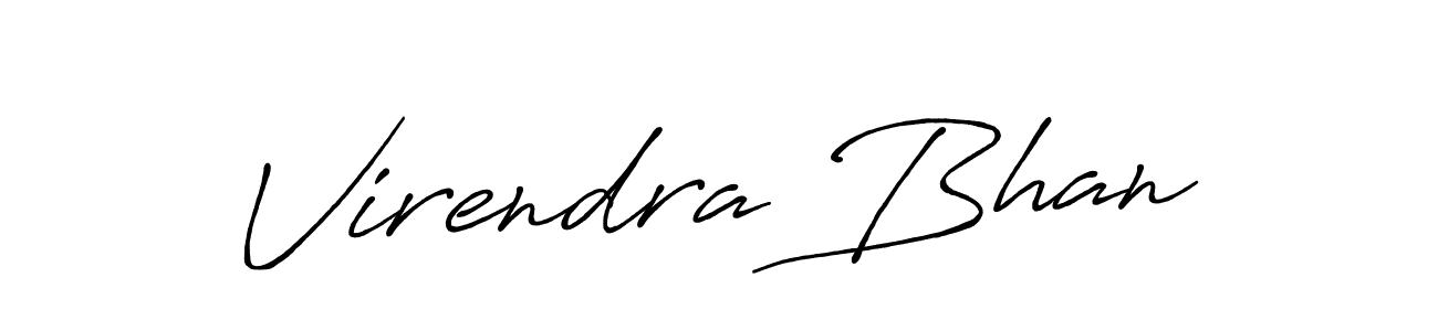 Also we have Virendra Bhan name is the best signature style. Create professional handwritten signature collection using Antro_Vectra_Bolder autograph style. Virendra Bhan signature style 7 images and pictures png