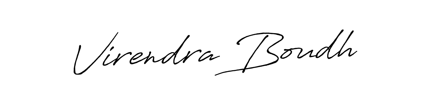 How to Draw Virendra Boudh signature style? Antro_Vectra_Bolder is a latest design signature styles for name Virendra Boudh. Virendra Boudh signature style 7 images and pictures png