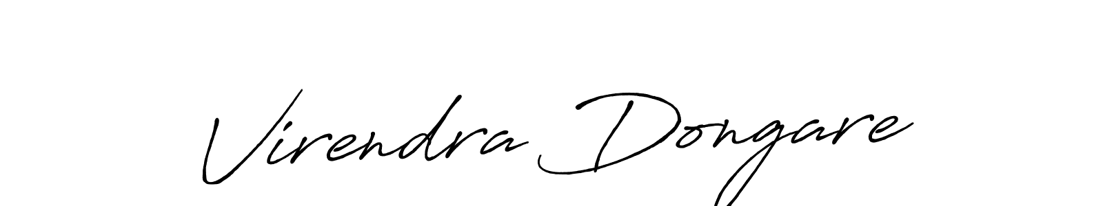 Create a beautiful signature design for name Virendra Dongare. With this signature (Antro_Vectra_Bolder) fonts, you can make a handwritten signature for free. Virendra Dongare signature style 7 images and pictures png