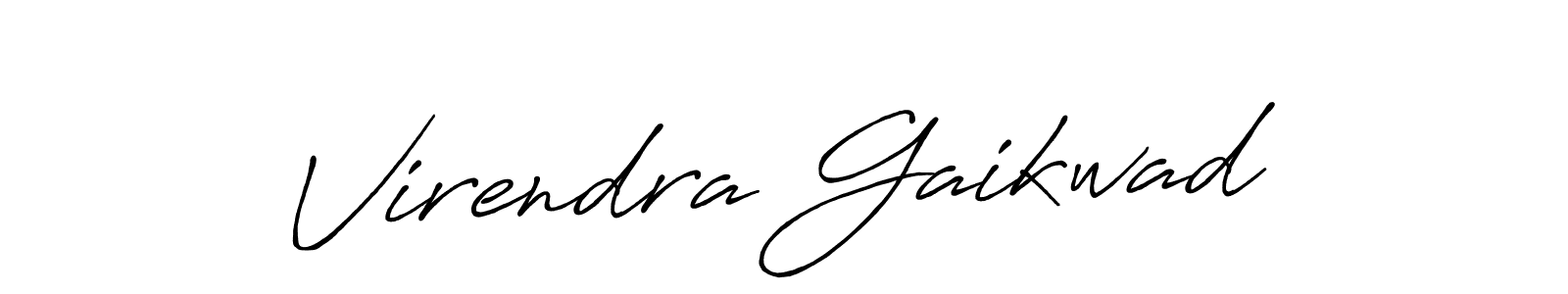 How to make Virendra Gaikwad signature? Antro_Vectra_Bolder is a professional autograph style. Create handwritten signature for Virendra Gaikwad name. Virendra Gaikwad signature style 7 images and pictures png