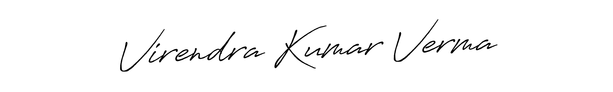 Also we have Virendra Kumar Verma name is the best signature style. Create professional handwritten signature collection using Antro_Vectra_Bolder autograph style. Virendra Kumar Verma signature style 7 images and pictures png
