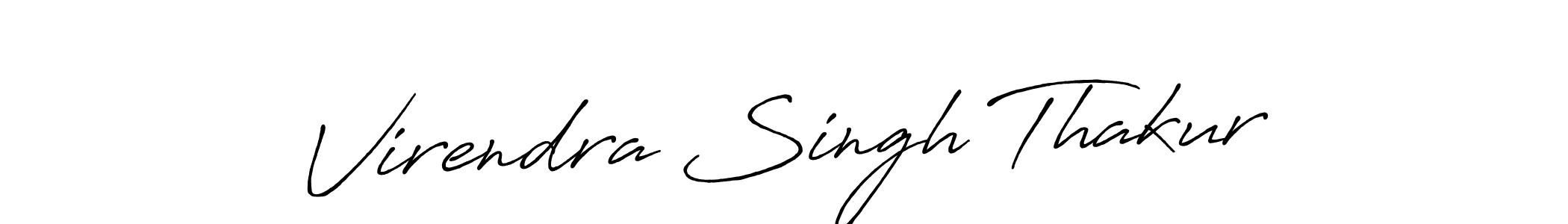 How to make Virendra Singh Thakur signature? Antro_Vectra_Bolder is a professional autograph style. Create handwritten signature for Virendra Singh Thakur name. Virendra Singh Thakur signature style 7 images and pictures png