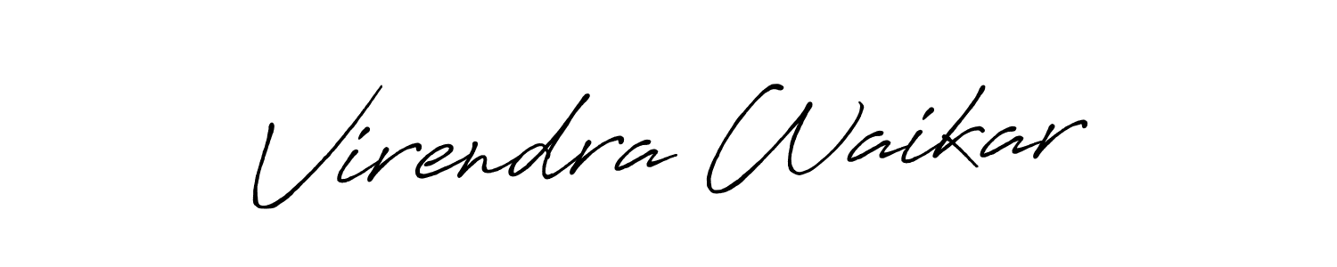 Make a beautiful signature design for name Virendra Waikar. Use this online signature maker to create a handwritten signature for free. Virendra Waikar signature style 7 images and pictures png