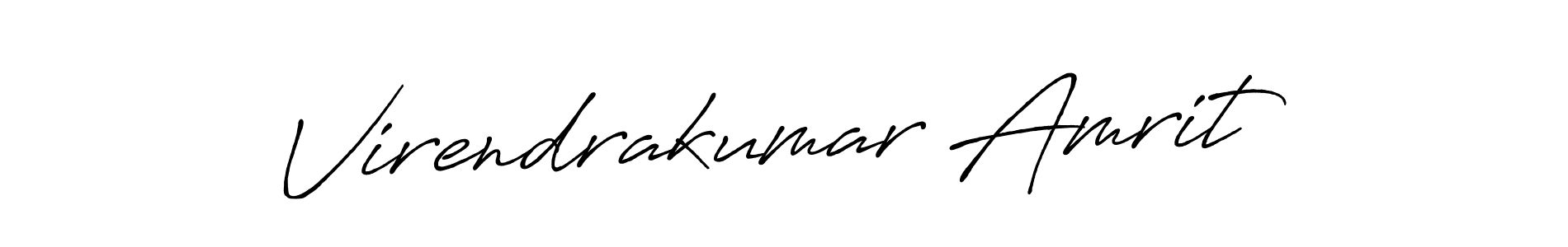 Design your own signature with our free online signature maker. With this signature software, you can create a handwritten (Antro_Vectra_Bolder) signature for name Virendrakumar Amrit. Virendrakumar Amrit signature style 7 images and pictures png