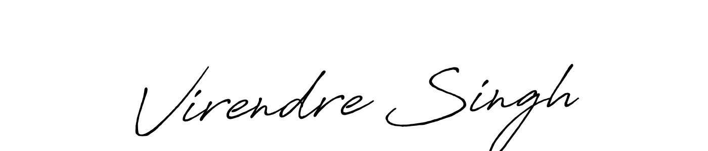 Also You can easily find your signature by using the search form. We will create Virendre Singh name handwritten signature images for you free of cost using Antro_Vectra_Bolder sign style. Virendre Singh signature style 7 images and pictures png