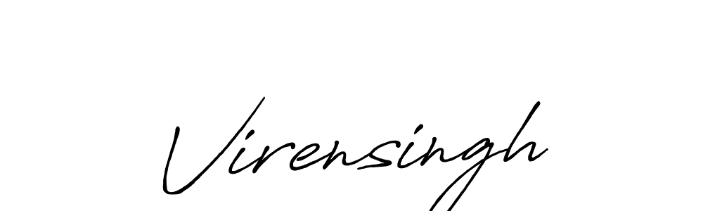 It looks lik you need a new signature style for name Virensingh. Design unique handwritten (Antro_Vectra_Bolder) signature with our free signature maker in just a few clicks. Virensingh signature style 7 images and pictures png