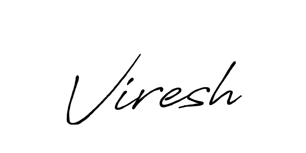 How to make Viresh signature? Antro_Vectra_Bolder is a professional autograph style. Create handwritten signature for Viresh name. Viresh signature style 7 images and pictures png