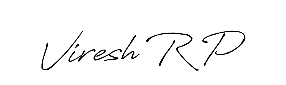 Also You can easily find your signature by using the search form. We will create Viresh R P name handwritten signature images for you free of cost using Antro_Vectra_Bolder sign style. Viresh R P signature style 7 images and pictures png