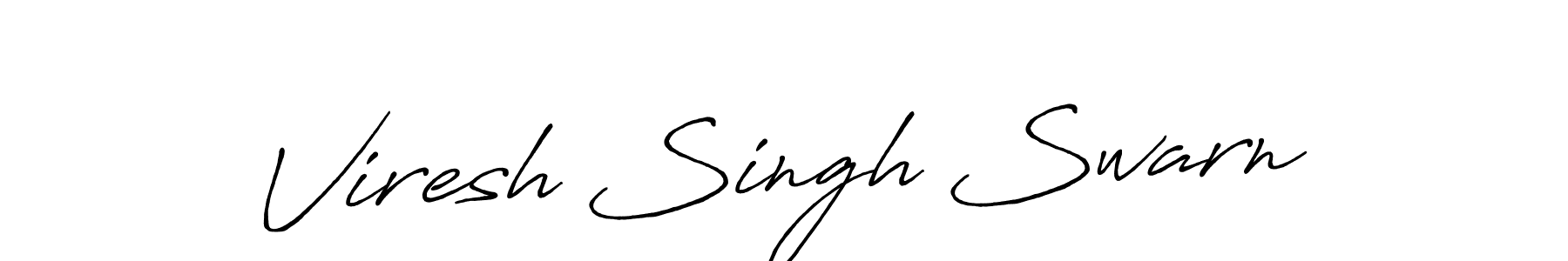 Viresh Singh Swarn stylish signature style. Best Handwritten Sign (Antro_Vectra_Bolder) for my name. Handwritten Signature Collection Ideas for my name Viresh Singh Swarn. Viresh Singh Swarn signature style 7 images and pictures png