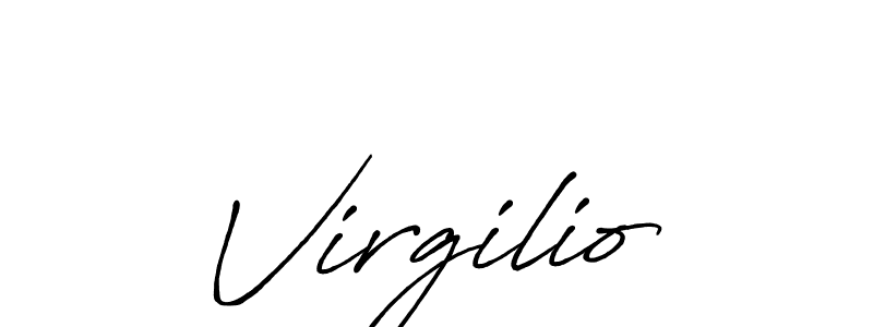 How to make Virgilio signature? Antro_Vectra_Bolder is a professional autograph style. Create handwritten signature for Virgilio name. Virgilio signature style 7 images and pictures png