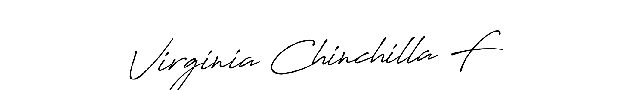 The best way (Antro_Vectra_Bolder) to make a short signature is to pick only two or three words in your name. The name Virginia Chinchilla F include a total of six letters. For converting this name. Virginia Chinchilla F signature style 7 images and pictures png