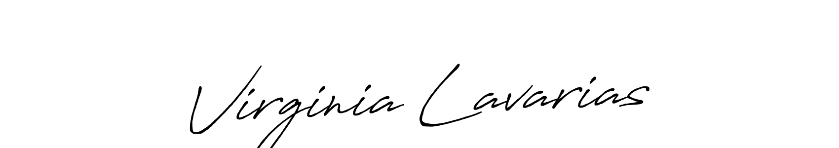Virginia Lavarias stylish signature style. Best Handwritten Sign (Antro_Vectra_Bolder) for my name. Handwritten Signature Collection Ideas for my name Virginia Lavarias. Virginia Lavarias signature style 7 images and pictures png