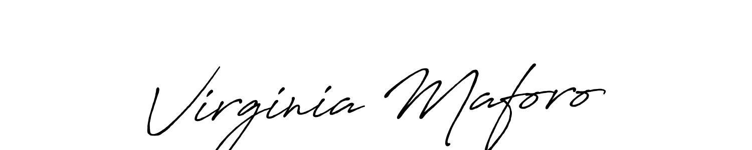 It looks lik you need a new signature style for name Virginia Maforo. Design unique handwritten (Antro_Vectra_Bolder) signature with our free signature maker in just a few clicks. Virginia Maforo signature style 7 images and pictures png