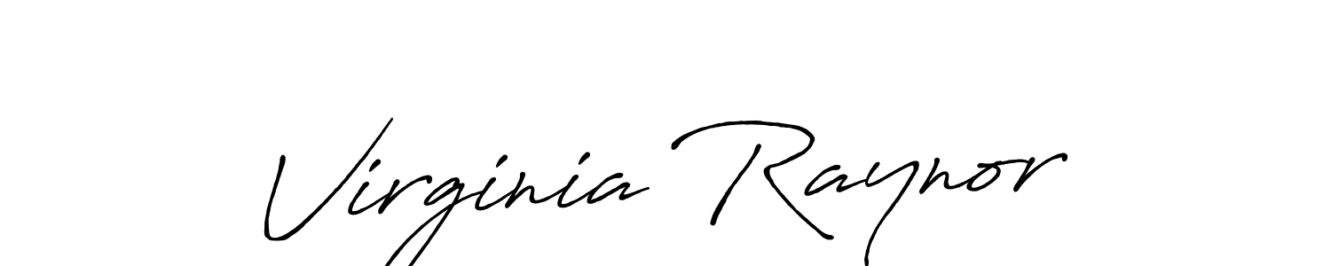 Design your own signature with our free online signature maker. With this signature software, you can create a handwritten (Antro_Vectra_Bolder) signature for name Virginia Raynor. Virginia Raynor signature style 7 images and pictures png