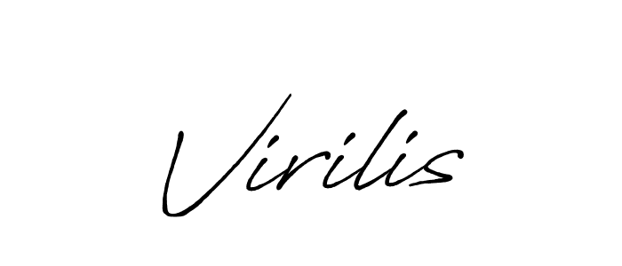 You should practise on your own different ways (Antro_Vectra_Bolder) to write your name (Virilis) in signature. don't let someone else do it for you. Virilis signature style 7 images and pictures png